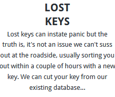 Lost Keys Huddersfield